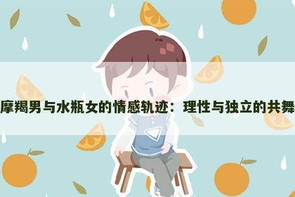 摩羯男与水瓶女的情感轨迹：理性与独立的共舞