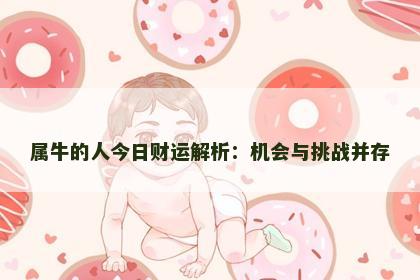 属牛的人今日财运解析：机会与挑战并存
