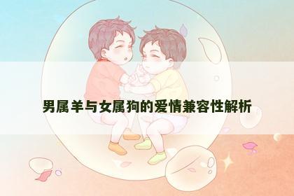 男属羊与女属狗的爱情兼容性解析