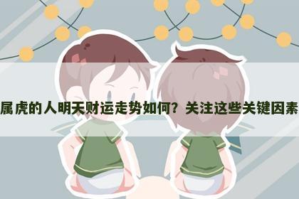 属虎的人明天财运走势如何？关注这些关键因素